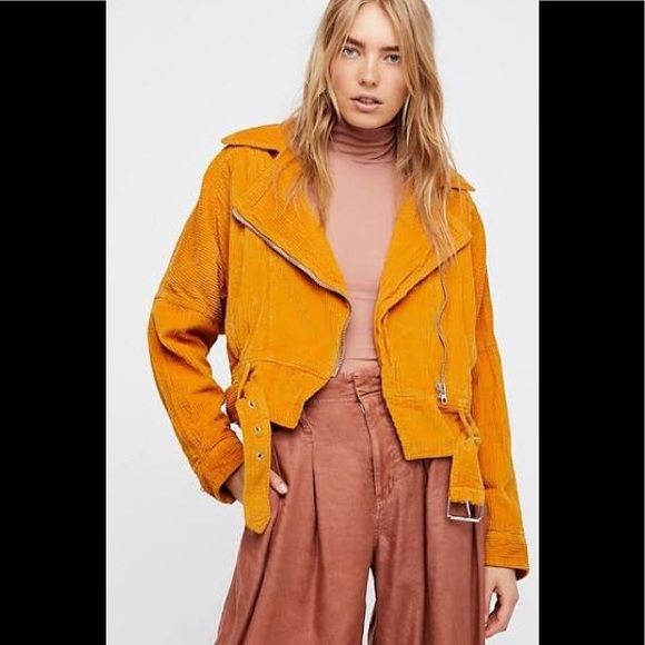 Free People Jackets & Blazers - Free People Slouchy Dolman Corduroy Moto Jacket